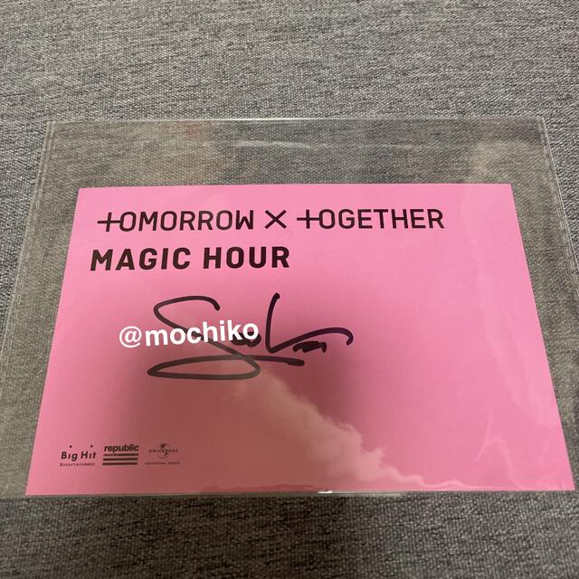 TXT magic hour スビン　直筆サイン　リリイベ