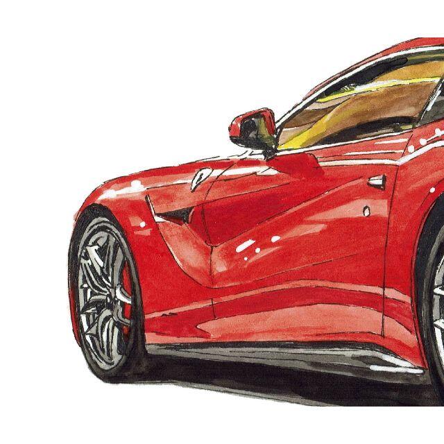 Ferrari - GC-518フェラーリF12限定版画サイン額装済作家平右ヱ