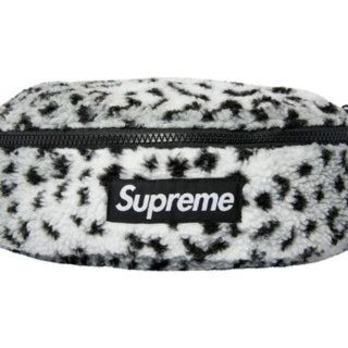 シュプリーム(Supreme)の即発 supreme フリース　レオパード　ウエストバック(ショルダーバッグ)