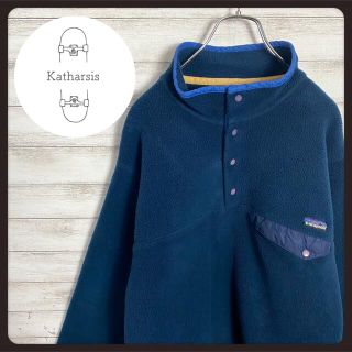 パタゴニア(patagonia)の【入手困難】90sパタゴニアシンチラスナップTフリーススウェットブルゾン(ブルゾン)