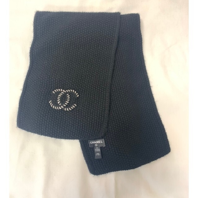 CHANEL - 新品同様 CHANEL シャネル ココマーク カシミヤ マフラーの