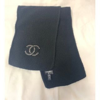 新品同様 CHANEL シャネル ココマーク カシミヤ マフラー