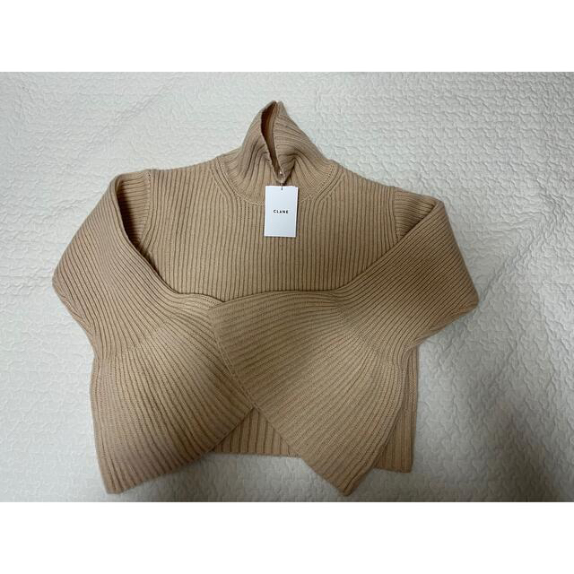 【試着のみ】BELL SLEEVE TURTLE KNIT TOPS