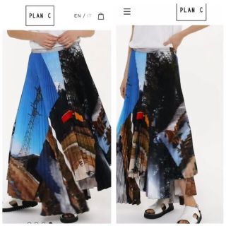 Marni - 新品タグ付き PLAN C プランシー プリーツ スカート サイズ