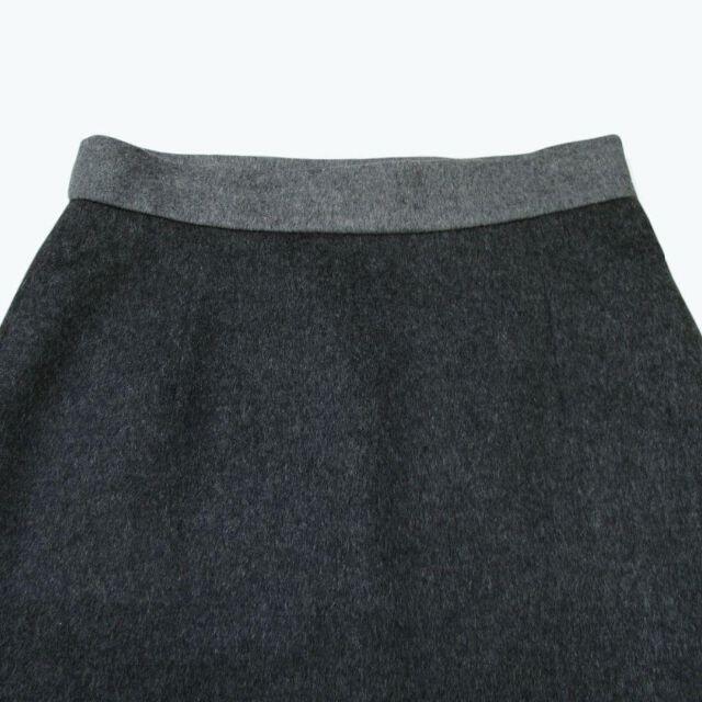 Max Mara(マックスマーラ)の美品 MaxMara マックスマーラ ウールスカート チャコールグレー ブランド レディースのスカート(ひざ丈スカート)の商品写真