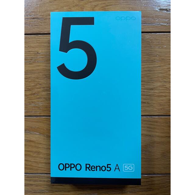 新品未開封 Oppo Reno5A 5G (eSim) シルバーブラックスマートフォン本体