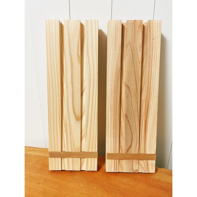 天然杉使用　箸作りキット　2個セット　固定ジグ