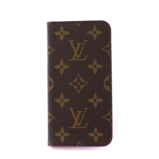 ルイヴィトン(LOUIS VUITTON)のルイヴィトン iPhone X ローズ スマートフォン ケース 茶色 ピンク(その他)