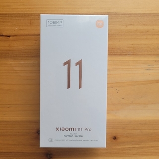 アンドロイド(ANDROID)の新品未開封 Xiaomi 11T Pro ホワイト 128GB SIMフリー(スマートフォン本体)