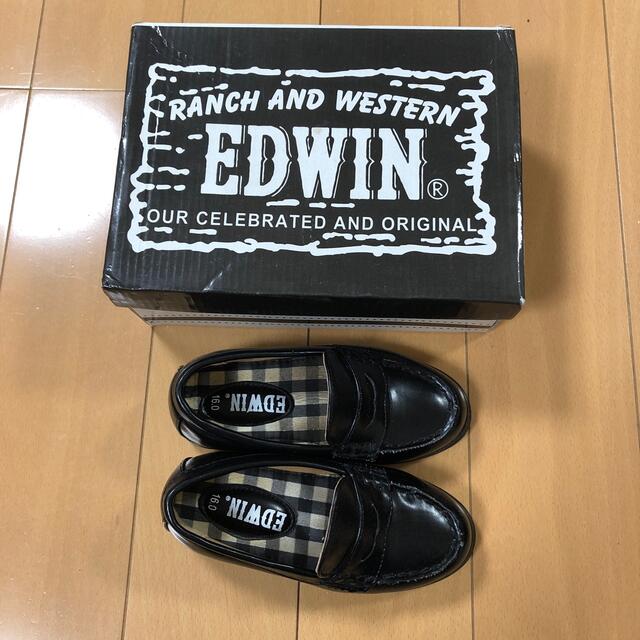 EDWIN(エドウィン)のセレモニー靴　ローファー　16.0cm キッズ/ベビー/マタニティのキッズ靴/シューズ(15cm~)(ローファー)の商品写真