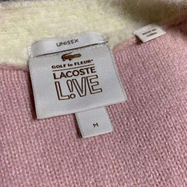 【未使用】GOLF le FLEUR × LACOSTE シャギーカーディガン