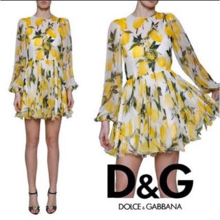 ドルチェアンドガッバーナ(DOLCE&GABBANA)のドルチェアンドガッバーナ  ワンピース　38 美品(ミニワンピース)