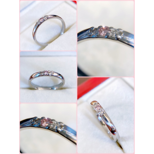 PT950ダイヤモンドリング♥️FANCY PINK♥️ ピンクダイヤリング レディースのアクセサリー(リング(指輪))の商品写真