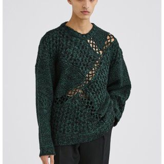 Jieda - jieda21aw MIX CABLE KNIT(GREEN)の通販 by brown