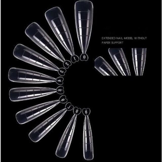 アーモンド型デュアルフォームロング　10枚セット コスメ/美容のネイル(つけ爪/ネイルチップ)の商品写真