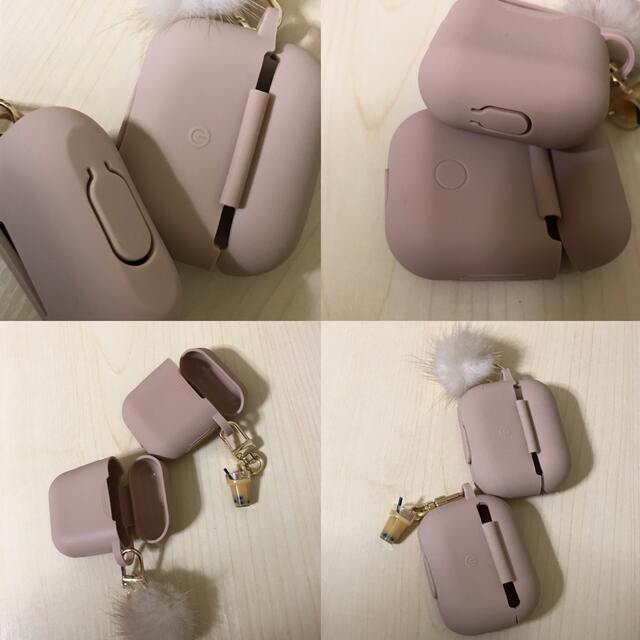 AirPods / AirPodsPro チャーム付きシリコンケース スマホ/家電/カメラのスマホアクセサリー(その他)の商品写真