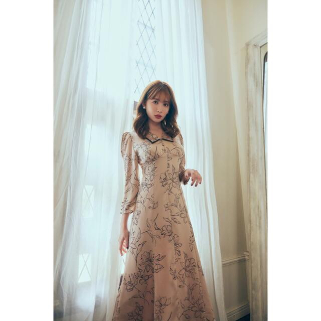 herlipto 小嶋陽菜Limoges Vintage Satin Dress レディースのワンピース(ロングワンピース/マキシワンピース)の商品写真