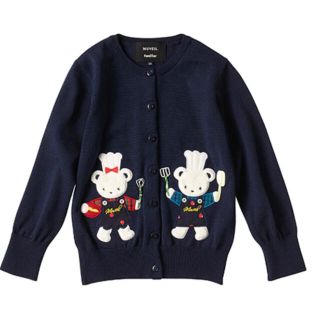 familiar - 【完売】MUVEIL×familiar カーディガン 120の通販 by