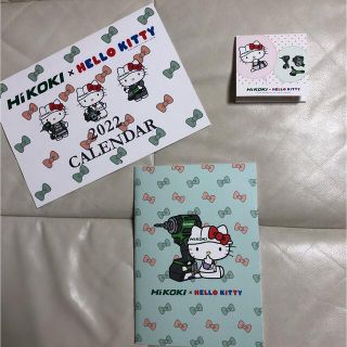 HIKOKI᙭HELLO KITTY  2022年カレンダー  ノート　メモ帳(カレンダー/スケジュール)