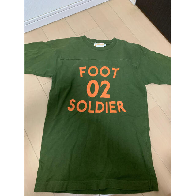 激レアM！ 初期 BAPE FOOTSOLDIERフットボールTシャツ緑 | フリマアプリ ラクマ