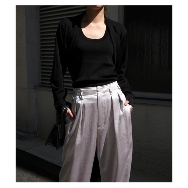 LE CIEL BLEU(ルシェルブルー)の美品　LE CIEL BLEU Tailored Wrap Knit レディースのトップス(ニット/セーター)の商品写真