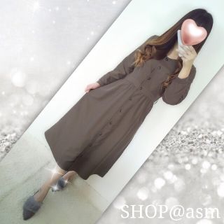 ドレスキップ(DRESKIP)の【美品】綺麗め前開きロングワンピース✨VIS、anySIS、アーバンリサーチ系(ロングワンピース/マキシワンピース)