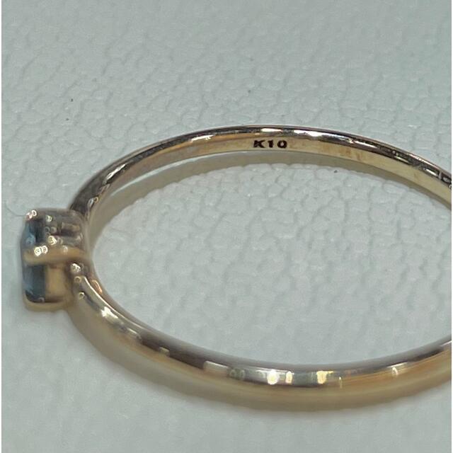 ☆新品☆K10 ブルートパーズ　ピンキーリング レディースのアクセサリー(リング(指輪))の商品写真