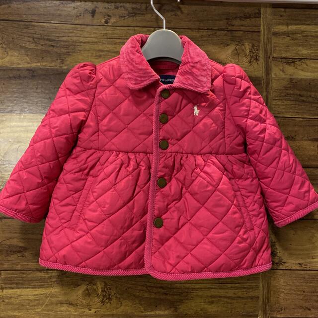 Ralph Lauren(ラルフローレン)のラルフローレン キルティングジャケット　80 ピンク キッズ/ベビー/マタニティのベビー服(~85cm)(ジャケット/コート)の商品写真