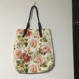 ローラアシュレイ(LAURA ASHLEY)のローラアシュレイ  難ありトートバッグ　持ち手合皮(トートバッグ)