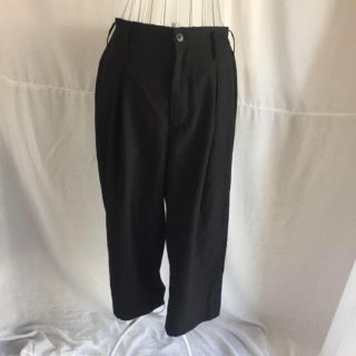 ザラ(ZARA)の 上質 ダブルボタン タック パンツ テーパード ユニセックス スラックス(クロップドパンツ)