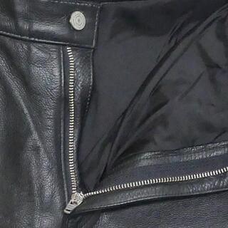 ビービーエイチ レザーパンツ メンズ W30 黒 バイク 革パンツ 革HN526