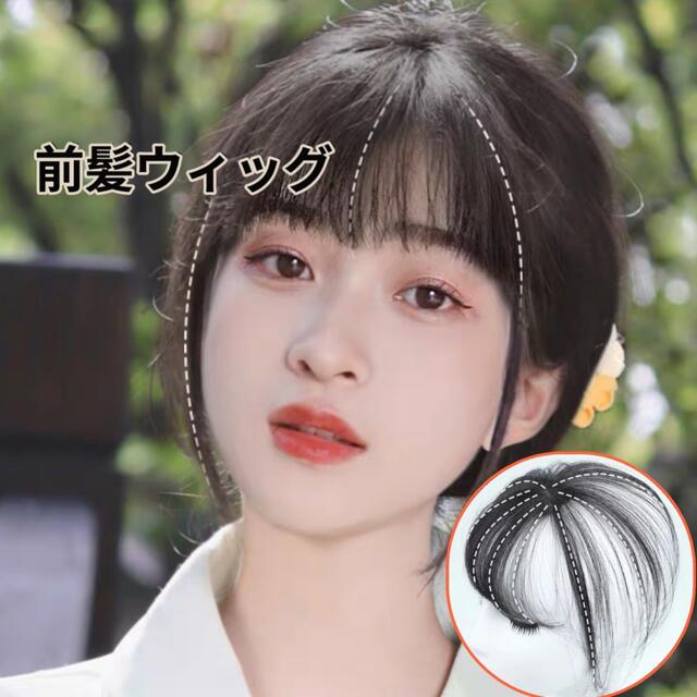 前髪ウィッグ シースルーバング 小顔 前髪 ダークブラウン 韓国 前髪ウィッグ シースルーバング 小顔 前髪 ダークブラウン 韓国