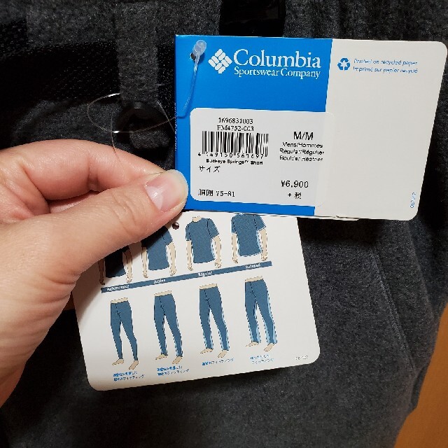 Columbia(コロンビア)の値下げしました！3500新品値札付きColumbiaグレー　フリースハーフパンツ メンズのパンツ(ショートパンツ)の商品写真