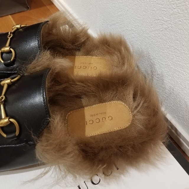 国内発送 プリンスタウン GUCCI - Gucci レザー 38 スリッパ