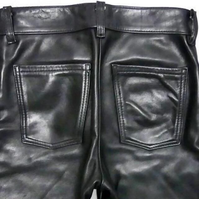 バンソン レザーパンツ メンズ W29 黒 バイク 革パンツ 本革 アメリカ製