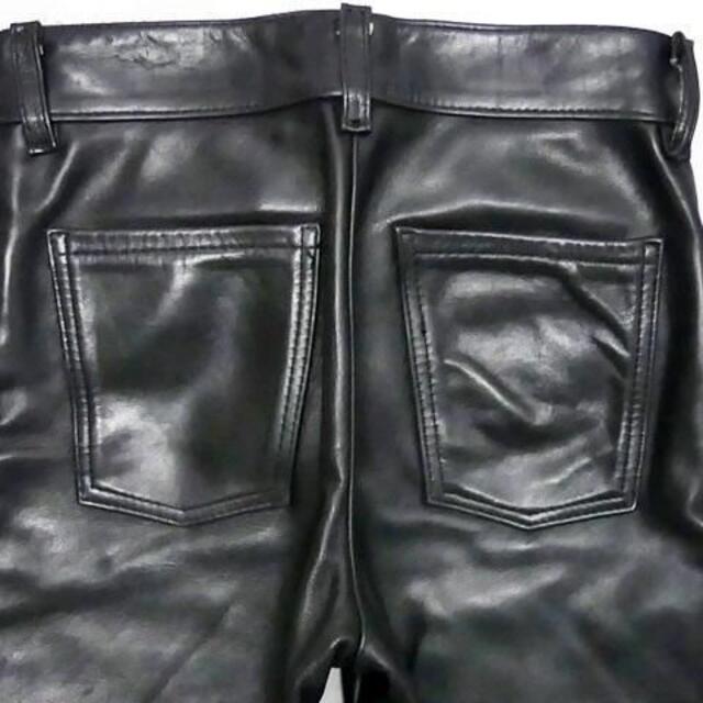 VANSON - バンソン レザーパンツ メンズ W29 黒 バイク 革パンツ 本革