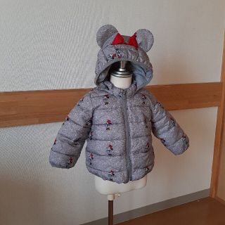 ベビーギャップ(babyGAP)のbabygap ミニーマウス　中綿ダウンジャケット　ダウンコート(コート)