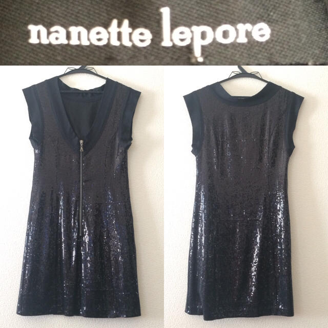 nanette lepore スパンコール ワンピース レディースのワンピース(ミニワンピース)の商品写真