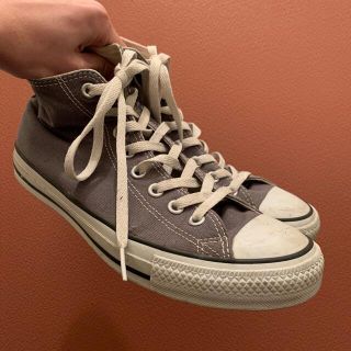 コンバース(CONVERSE)のコンバース　スニーカー　グレー　ハイカット(スニーカー)