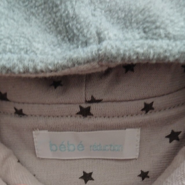 BeBe(ベベ)の新品未使用品 Bebe⭐あったかグレーポンチョ キッズ/ベビー/マタニティのベビー服(~85cm)(ジャケット/コート)の商品写真