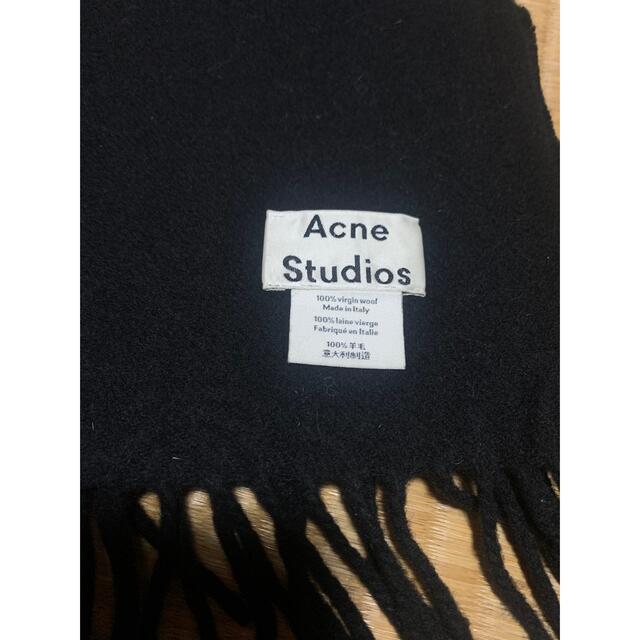 ACNE(アクネ)のacne studios  マフラー　ブラック レディースのファッション小物(マフラー/ショール)の商品写真