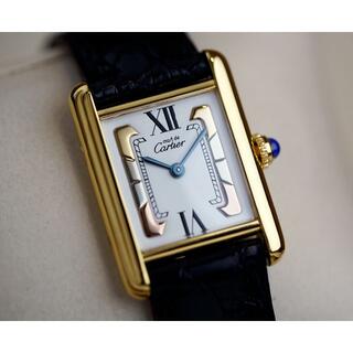 カルティエ(Cartier)の美品 カルティエ マスト タンク スリーカラーゴールド ローマン SM(腕時計)