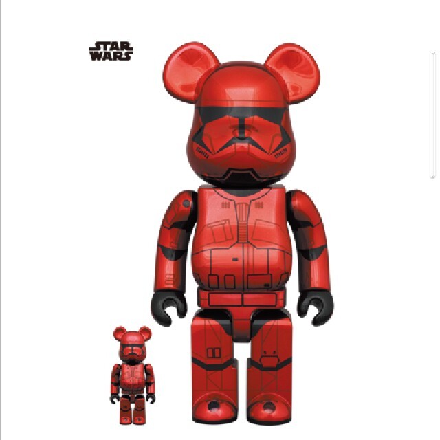 BE@RBRICK SITH TROOPER(TM) CHROMEベアブリック