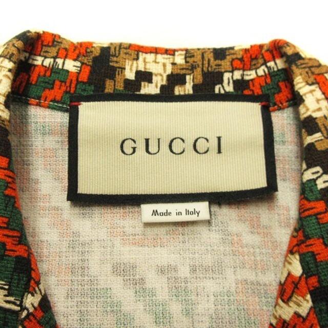Gucci - グッチ 20SS ウーブン シャツ ジャケット 半袖 マルチカラー 