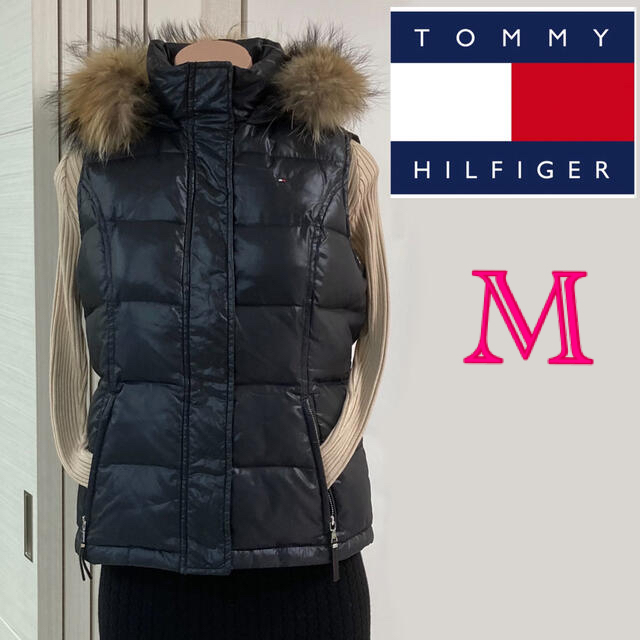 トミーヒルフィガー TOMMY HILFIGERダウンベスト黒Mサイズ