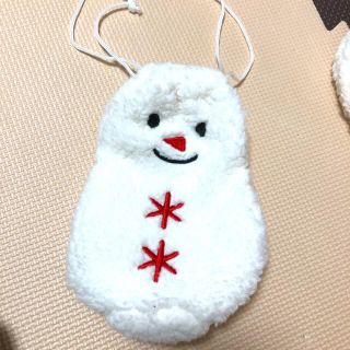 雪だるま　巾着　ポーチ(キャラクターグッズ)