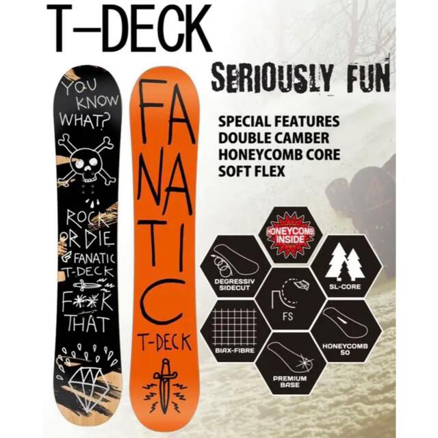 送料込み 未使用 保管品 FANATIC T-DECK 150cm 最高品質の 52.0%OFF