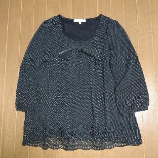 グローブ(grove)のグローブ ドット リボン ブラウス(シャツ/ブラウス(長袖/七分))