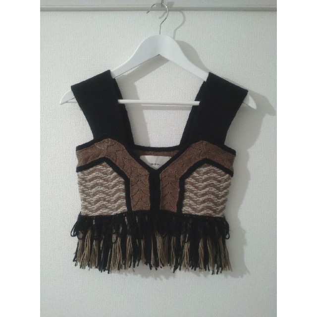 TODAYFUL - 【美品】TODAYFUL ジャガードフリンジビスチェ トゥデイ
