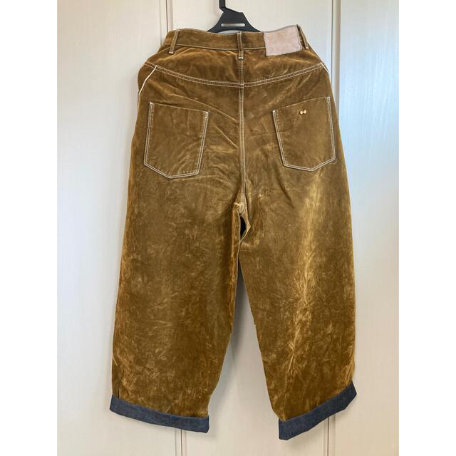専用】a/w*ミナペルホネン*fete ワイドパンツ*34サイズ ミナペルホネン fete ロールアップパンツ 2020 21aw キャメル 34
